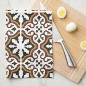 Portuguese tiles 3 theedoek (Quarter Fold)