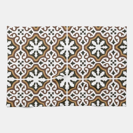 Portuguese tiles 3 theedoek (Horizontaal)