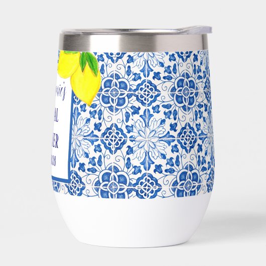 Portuguese Tiles Lemon Mediterranean Bridal shower (Links)