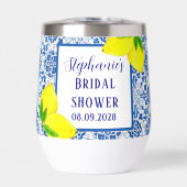 Portuguese Tiles Lemon Mediterranean Bridal shower (Voorkant)