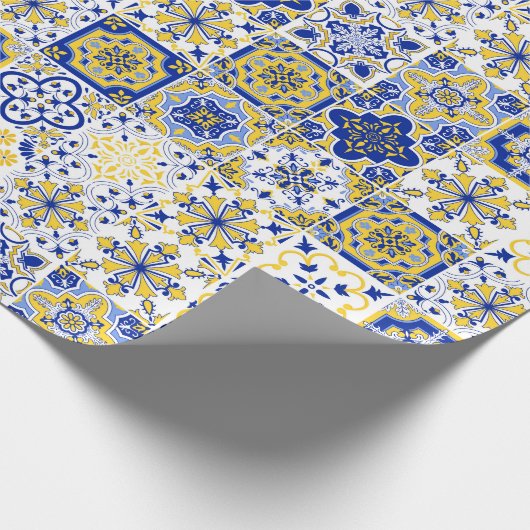 Portuguese Tiles Pattern  Cadeaupapier (Hoek)