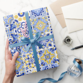 Portuguese Tiles Pattern Cadeaupapier