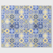 Portuguese Tiles Pattern Cadeaupapier (Vlak)
