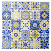 Portuguese Tiles Pattern Ceramic Tile  Tegeltje (Voorkant)
