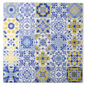Portuguese Tiles Pattern Ceramic Tile  Tegeltje (Voorkant)