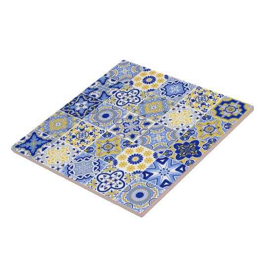 Portuguese Tiles Pattern Ceramic Tile  Tegeltje (Zijkant)