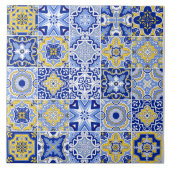 Portuguese Tiles Pattern Ceramic Tile  Tegeltje (Voorkant)