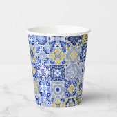 Portuguese Tiles Pattern  Papieren Bekers (Links)