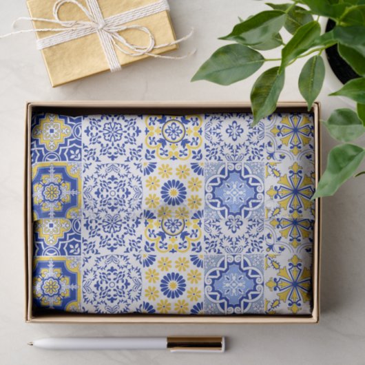 Portuguese Tiles Pattern  Tissuepapier (Geschenk)