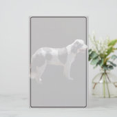 Portuguese Water Dog Briefpapier (Staand voorkant)