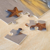 Portuguese Water Dog Christmas Beach Boardwalk Legpuzzel (Zijkant)