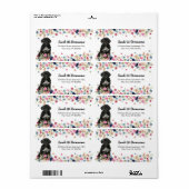 Portuguese Water Dog Etiket (Full Sheet)
