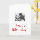 Portuguese Water Dog Kaart (Gele Bloem)