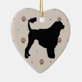 Portuguese Water Dog Keramisch Ornament (Rechts)