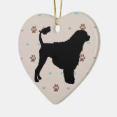 Portuguese Water Dog Keramisch Ornament (Links)