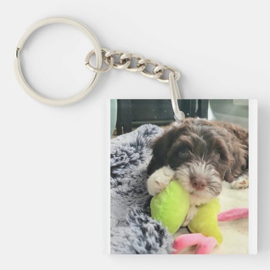 Portuguese Water Dog Key Chain Sleutelhanger (voorkant)