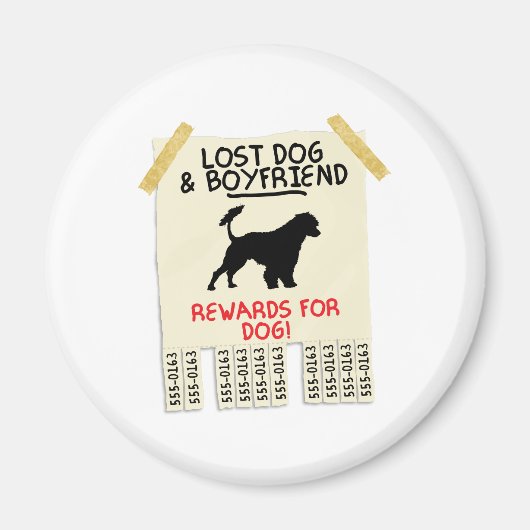 Portuguese Water Dog Magneet (Voorkant)