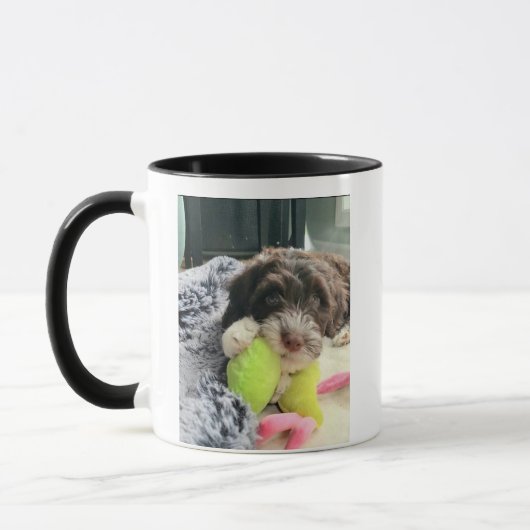 Portuguese Water Dog Playful Mug (Travel/Stein +) Mok (Links)