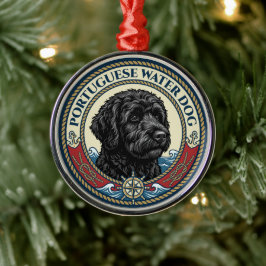 Portuguese Water Dog - Portie Metalen Ornament