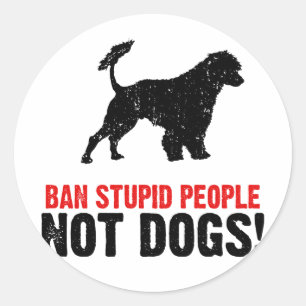 Portuguese Water Dog Ronde Sticker