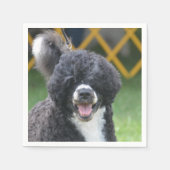Portuguese Water Dog Servetten (Voorkant)