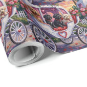 Portuguese Water Dog Valentine's Day Cadeaupapier (Rol Hoek)