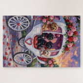 Portuguese Water Dog Valentine's Day Legpuzzel (Horizontaal)