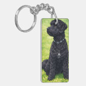 Portuguese Water Dogs Anime Keychain (Voorkant Links)