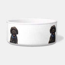 Portuguese Water Dogs Cute Dog Ceramic Pet Bowl Voerbakje