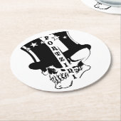 Portzini Skull Untersetzer Ronde Kartonnen Onderzetter (Gebogen)