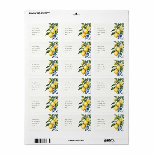 Pos Etiket (Full Sheet)