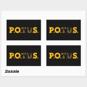POS Plak het aan hen Plutocrat's Gold & Bronze Rechthoekige Sticker (Vel)