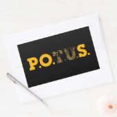 POS Plak het aan hen Plutocrat's Gold & Bronze Rechthoekige Sticker (Envelop)