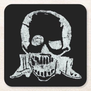 Posada Calavera Laarzen en Schedel Kartonnen Onderzetters