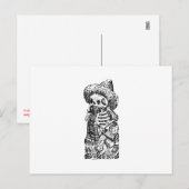 Posada Calavera met Mustache en Tequila Briefkaart (Voorkant / Achterkant)