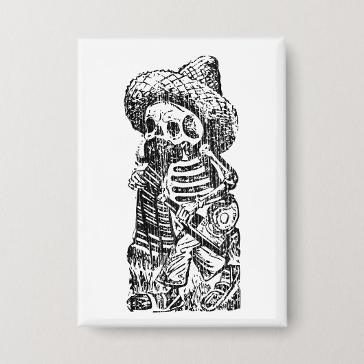 Posada Calavera met Snorhaar en Tequila Button (Voorkant)