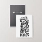 Posada Calavera met Snorhaar en Tequila Button (Voorkant / Achterkant)