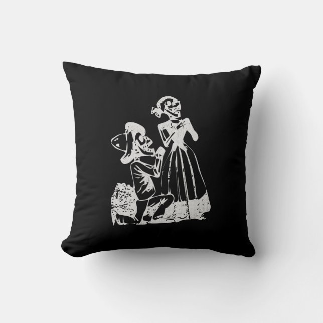 Posada Calavera Verliefd op één knie Kussen (Voorkant)