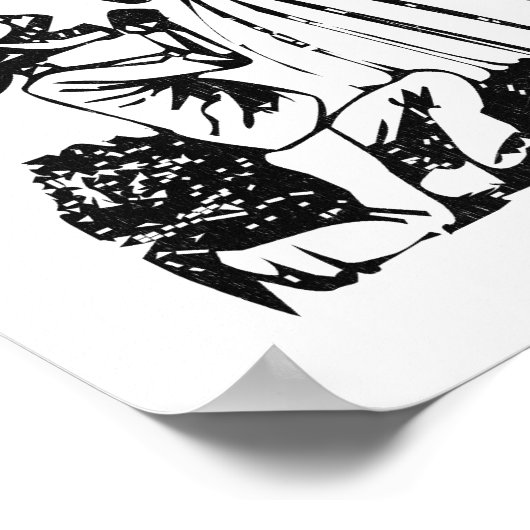 Posada Cavalera Courting Skeleton Couple Poster (Hoek)