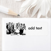  Posada Mexicaans skelet dans Etiket (Insitu)