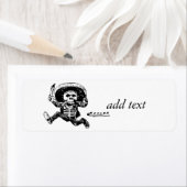 Posada Mexicaans Skeleton Mes Etiket (Insitu)