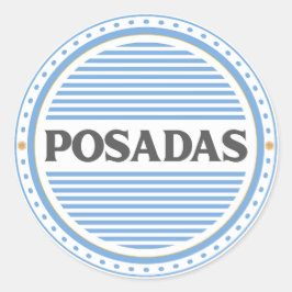 Posadas City Pride Embleem – Argentijnse identitei Ronde Sticker