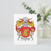 Posadas Family Crest Briefkaart (Staand voorkant)