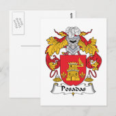 Posadas Family Crest Briefkaart (Voorkant / Achterkant)