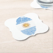 posavasos con bandera de argentina kartonnen onderzetters (Gekanteld)