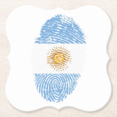 posavasos con bandera de argentina kartonnen onderzetters (Voorkant)