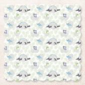 Posavasos de cartón con huevos de dinosaurio kartonnen onderzetters (Voorkant)