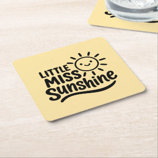 Posavasos de cartón – Little Miss Sunshine Kartonnen Onderzetters