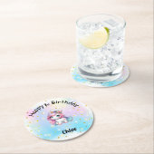 Posavasos de Cumpleaños Personalizado Ronde Kartonnen Onderzetter (Insitu)