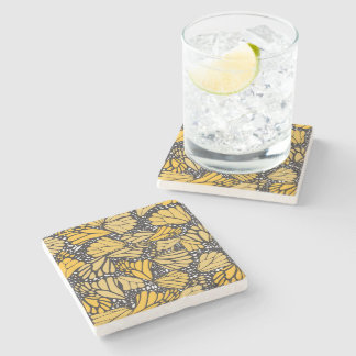 Posavasos de piedra estampado mariposa monarca stenen onderzetter